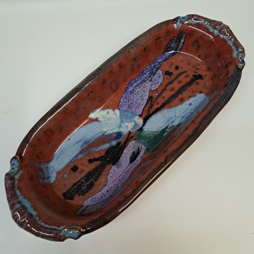 Click to view detail for #251241 Baking Dish, Red/Blue $24